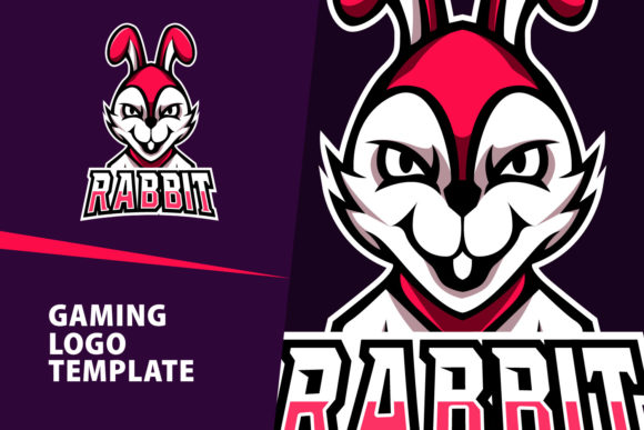 Download Rabbit Mascot Gaming Logo Design - Rabbit Collection