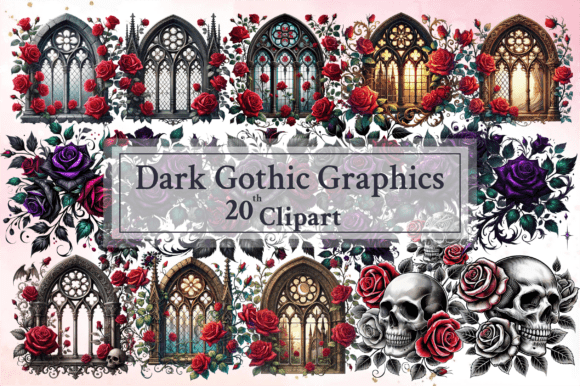Download Dark Gothic Graphics Clipart Bundle - Premium Resources