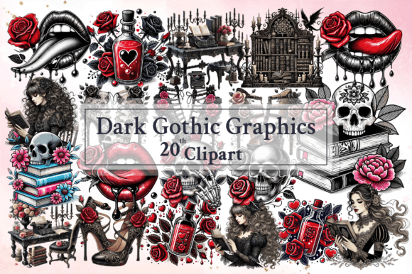 Download Dark Gothic Graphics Clipart Bundle - Premium Resources