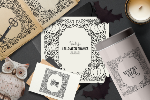 Download Vintage Halloween Clipart Frames - Premium Resources